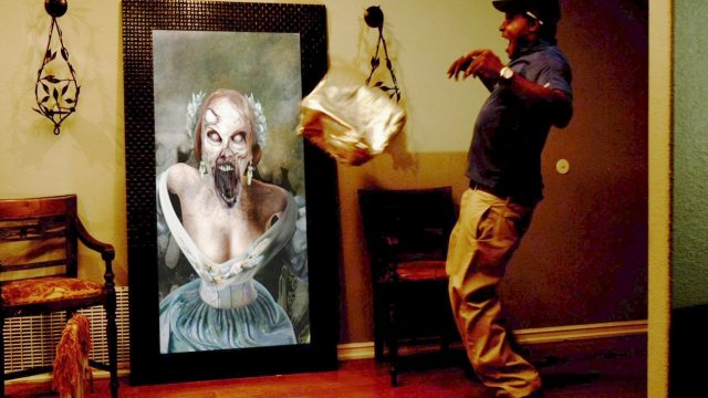 Paranormal Activity Digital Portrait Zombie Halloween Prank