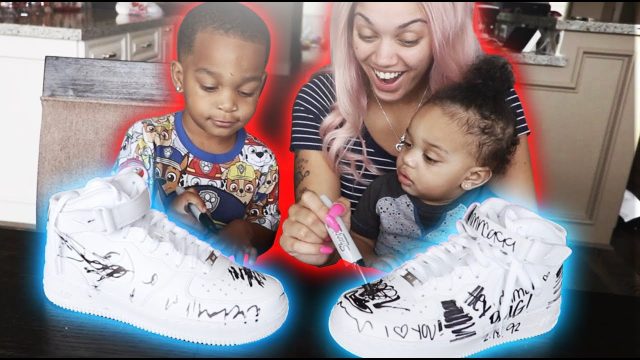 KIDS DRAWING ON DADDY’S SHOES PRANK | THE PRINCE FAMILY