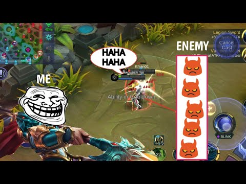 ML PRANK | ENEMY IS SO ANGRY THEY GO AFK | AUTO SAVAGE | MOBILE LEGENDS