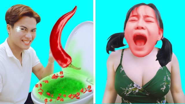 RELAX WITH FUNNY PRANKS VIDEOS | PRANK ON GIRLFRIEND | PUT CHILI ON THE TOILET | Segu Fun #12