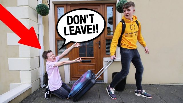 i'm MOVING OUT PRANK on LITTLE BROTHER!! *bad idea*