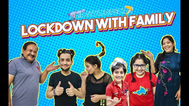 Lockdown With family (part- 5) | Funny Hairstyle Challenge | Vivek Choudhary ft. Khushi punjaban
