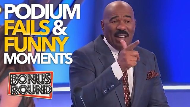 EPIC PODIUM Family Feud Fails & Funny Moments With Steve Harvey!