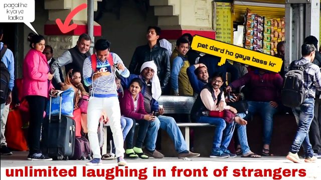 Unlimited laughing prank ll infornt of strangers ll pranks in india ll National Adda