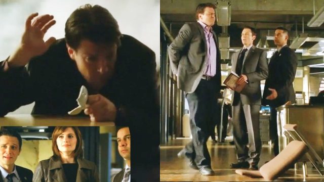 Castle 2×19 Moment: Pranks on Castle by Beckett with Ryan and Esposito