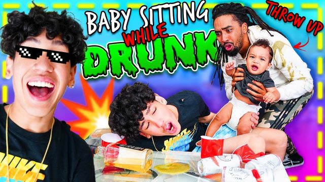 *CAUGHT* BABY SITTING My BROTHER While DRUNK PRANK on DAD!! 😂 | The Family Project