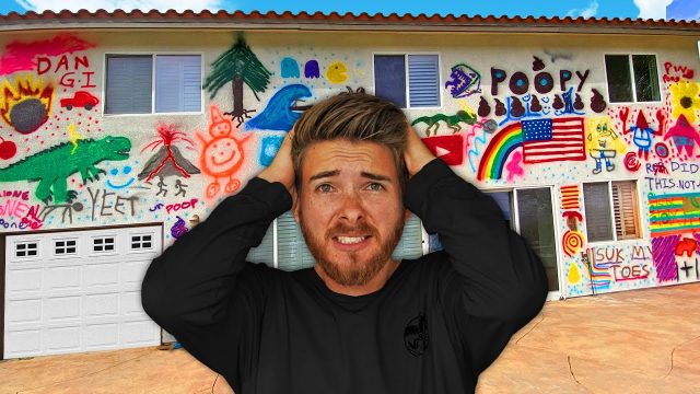 We Graffitied his Entire House PRANK! *HE WAS ON HIS HONEYMOON*