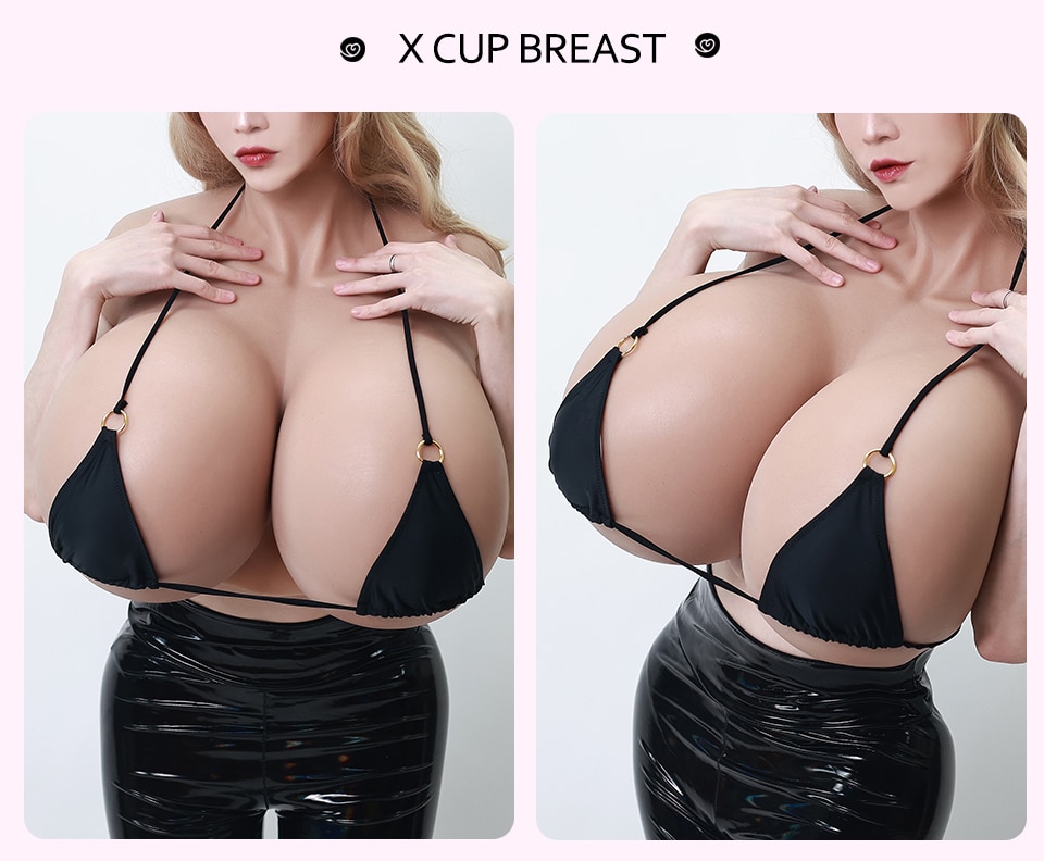 Roanyer Realistic Fake Boobs Large Silicone Breast Form for Crossdresser transgender Shemale drag queen B C D E F G H Cup