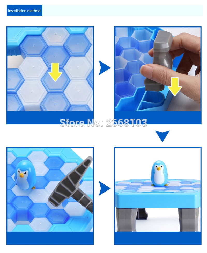 Save The Penguin Penguin Ice Breaking Great Family Funny Desktop Game Kid Toy Gifts Who Make The Penguin Fall Off Lose This Game