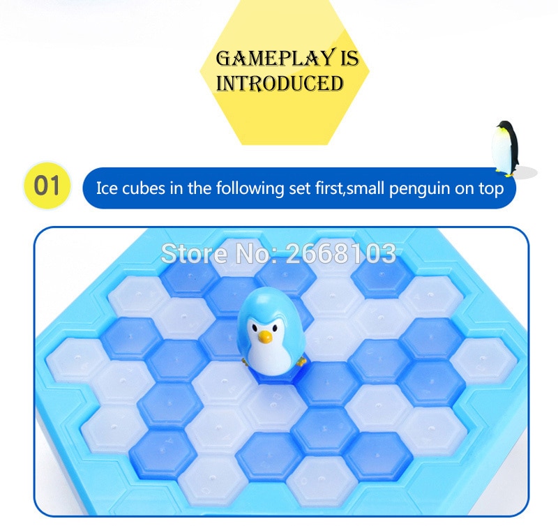Save The Penguin Penguin Ice Breaking Great Family Funny Desktop Game Kid Toy Gifts Who Make The Penguin Fall Off Lose This Game
