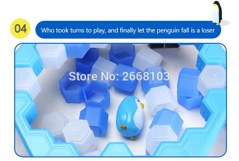 Save The Penguin Penguin Ice Breaking Great Family Funny Desktop Game Kid Toy Gifts Who Make The Penguin Fall Off Lose This Game