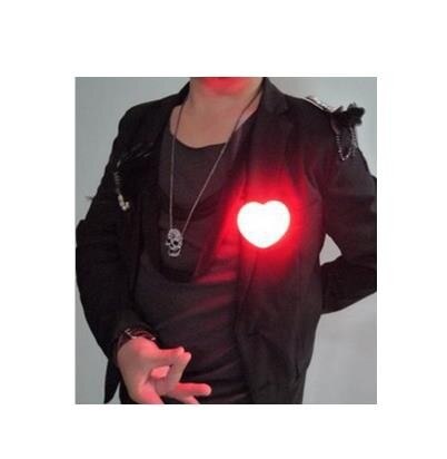 Heart Light (Red or Blue Color) Magic Tricks Light Love Magic Stage Closeup Fire Props Comedy Accessories Valentine's Day