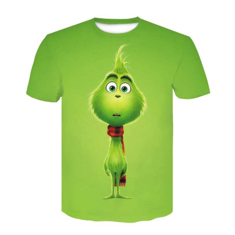 New Summer Men's T Shirt Shrek 3d Print Funny T-shirts Streetwear Fashion Hip Hop Round Neck Short-sleeved Oversized T Shirt