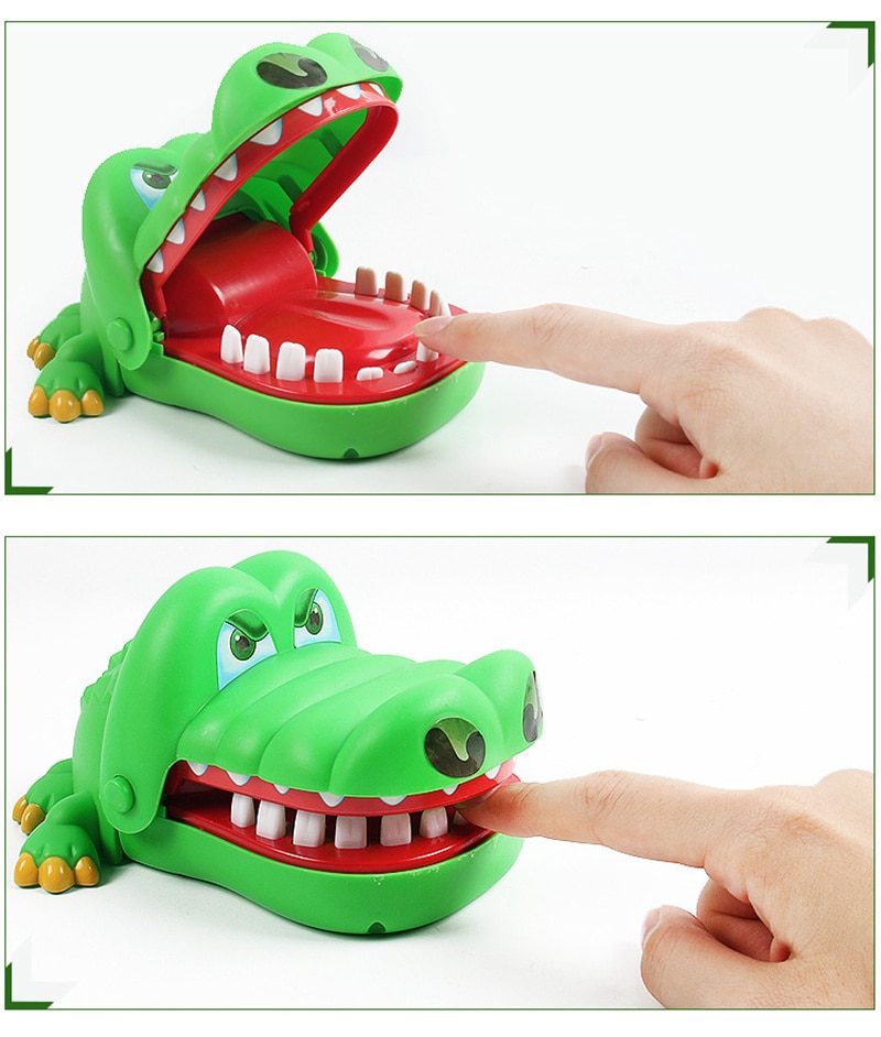 Krokodil Bite Finger Game Joke Grappig Plezier Krokodil Speelgoed Antistress Gift Kids Kind Familie Prank Kids Gift